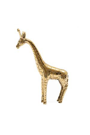 ESCULTURA GIRAFA BRONZE