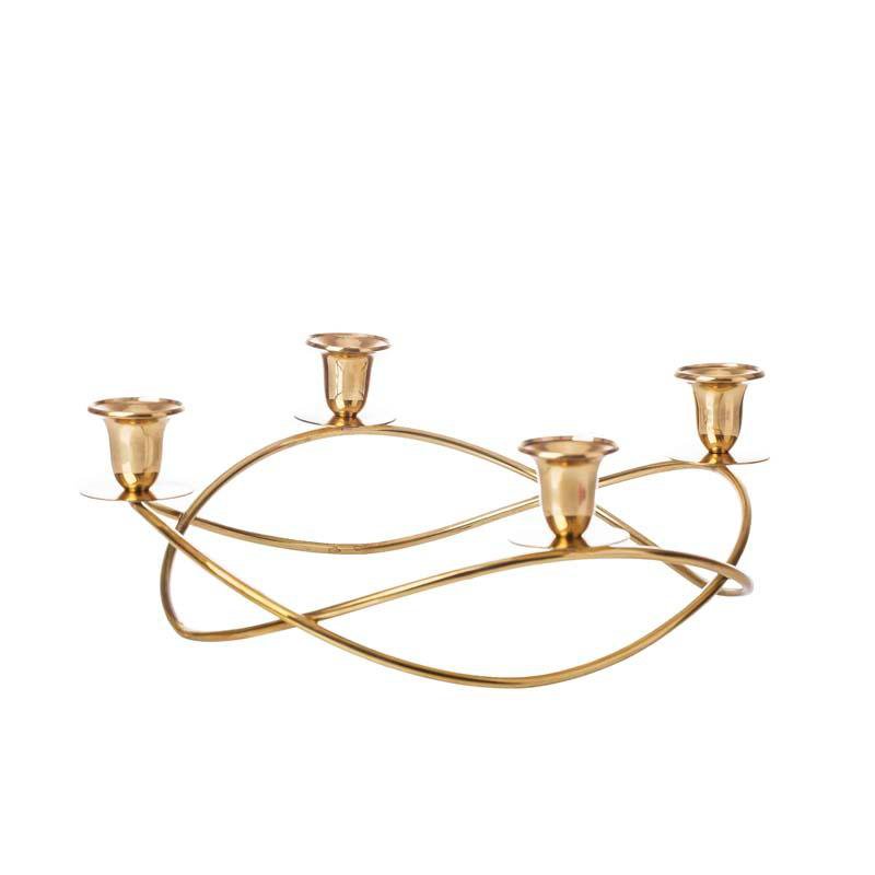 CANDELABRO CIRCULAR 4 VELAS